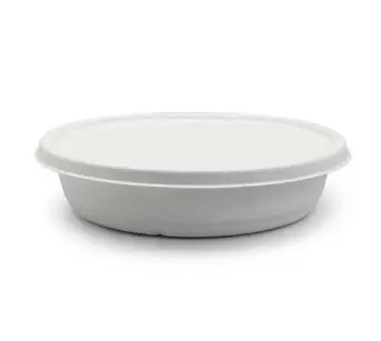 冷凍庫用,2000 ml,サトウキビ生分解性環境にやさしいラウンドキッチンベイスンふた付き